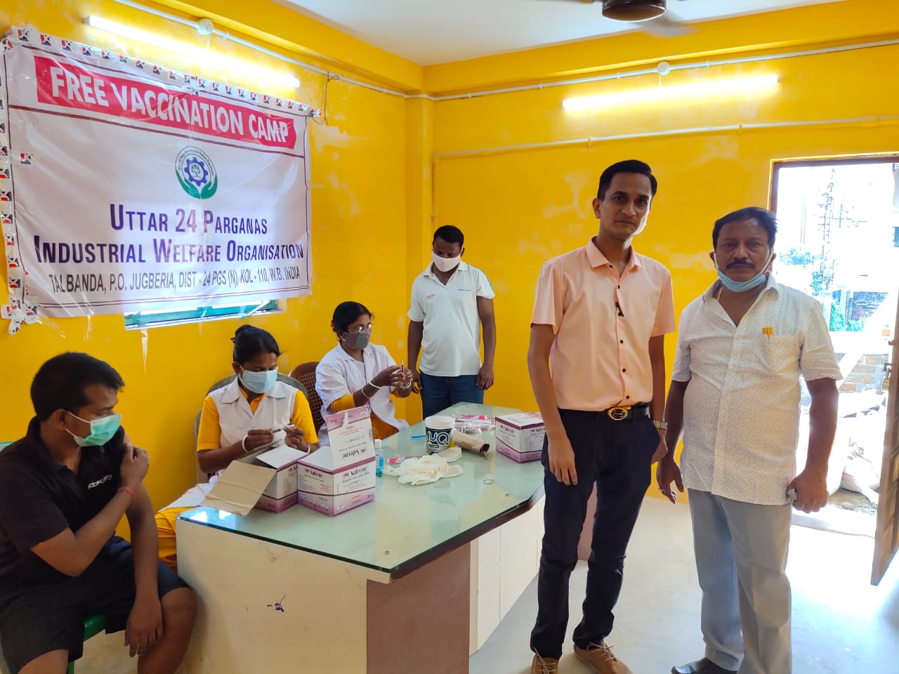 Community outreach programme with local participants